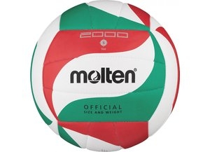  V5M2000 Volleyball,weiss-grün-rot schwarz-weiss